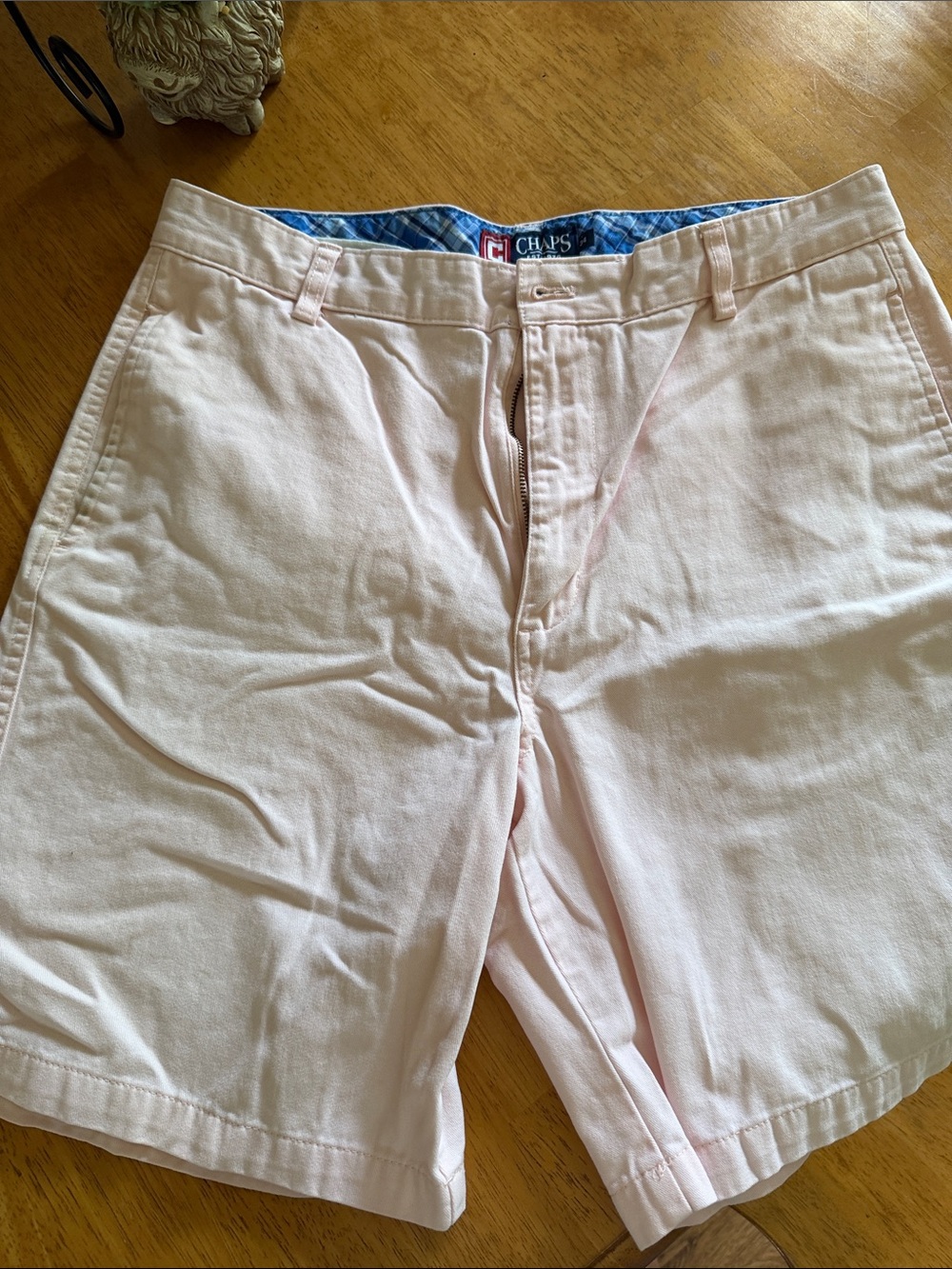 Chaps Men’s Pale Pink Flat Front Shorts